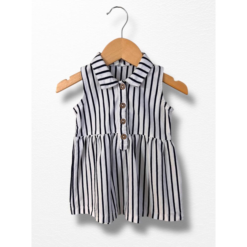 Batela Nautical Sleeveless Dress, 12 Months